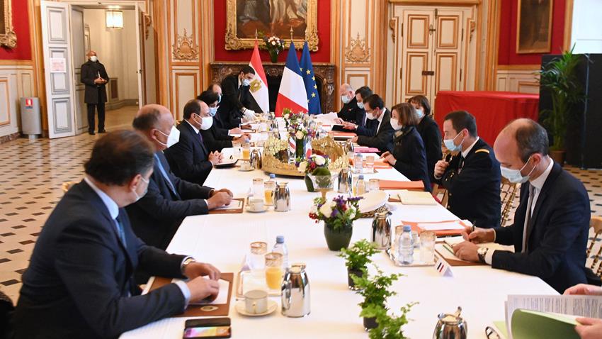 Le Président Al-Sissi rencontre la ministre de la défense française