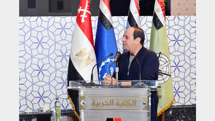 الرئيس عبد الفتاح السيسي يتفقد الكلية الحربية 12-12-2020