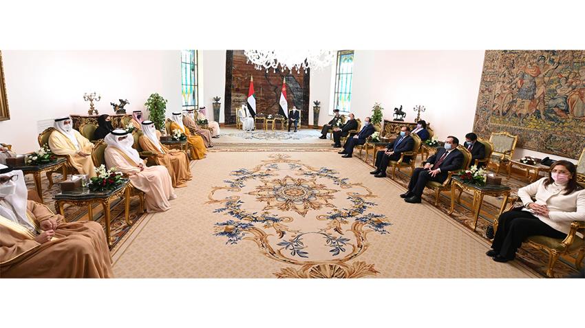 الرئيس عبد الفتاح السيسي يستقبل ولي عهد أبو ظبي بقصر الاتحادية 16/12/2020
