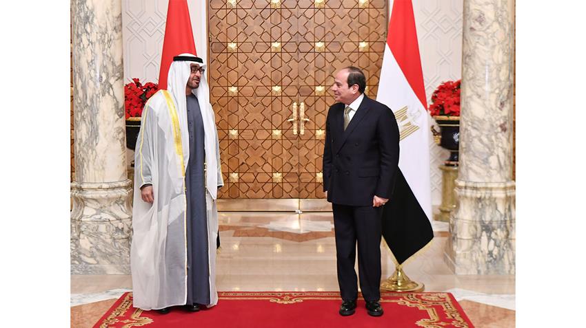 الرئيس عبد الفتاح السيسي يستقبل ولي عهد أبو ظبي بقصر الاتحادية 16/12/2020