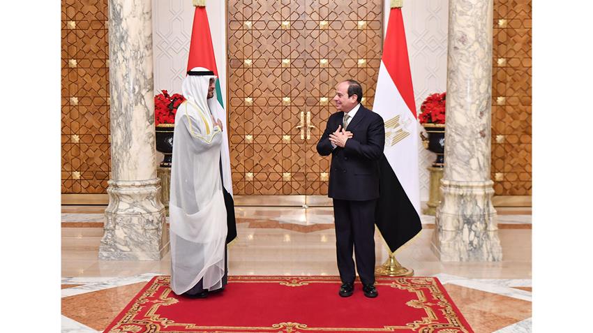 الرئيس عبد الفتاح السيسي يستقبل ولي عهد أبو ظبي بقصر الاتحادية 16/12/2020