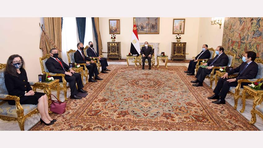 الرئيس عبد الفتاح السيسي يستقبل وزير الخزانة الأمريكي 5/1/2021