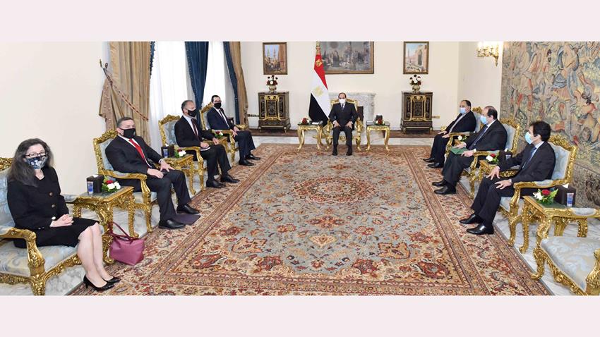 الرئيس عبد الفتاح السيسي يستقبل وزير الخزانة الأمريكي 5/1/2021