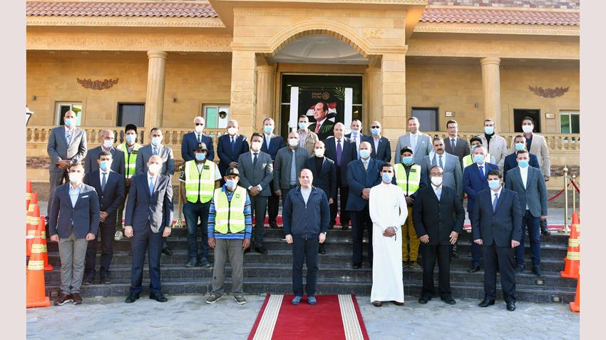 الرئيس عبد الفتاح السيسي يتفقد مشروع مستقبل مصر للإنتاج الزراعي 08/01/2021
