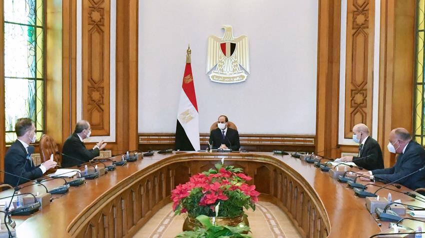 الرئيس عبد الفتاح السيسي يشدد على أن تسوية القضية الفلسطينية سيغير من واقع وحال المنطقة بأثرها