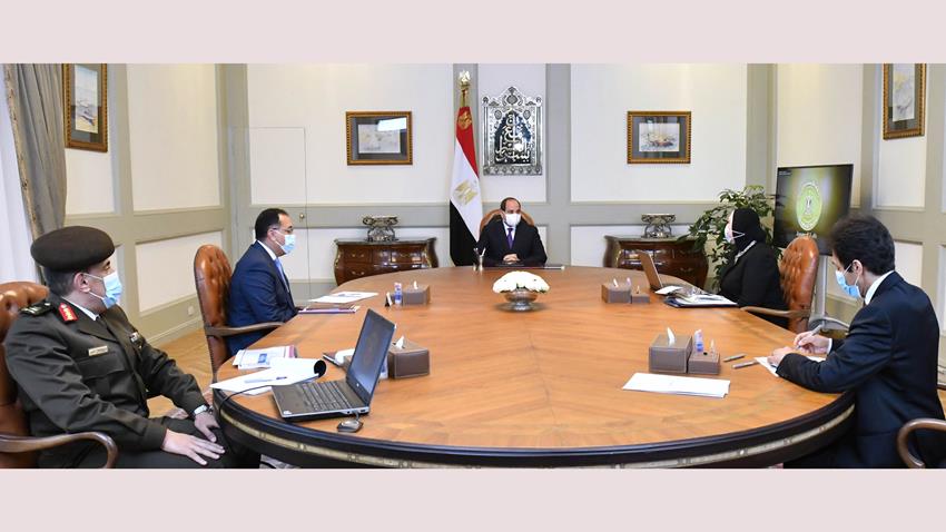 الرئيس عبد الفتاح السيسي يتابع الموقف التنفيذي لمدينة الجلود بالروبيكي