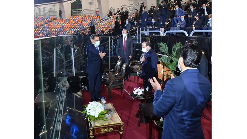 President El-Sisi Launches 27th Men’s Handball World Championship at Cairo Stadium Indoor Hall