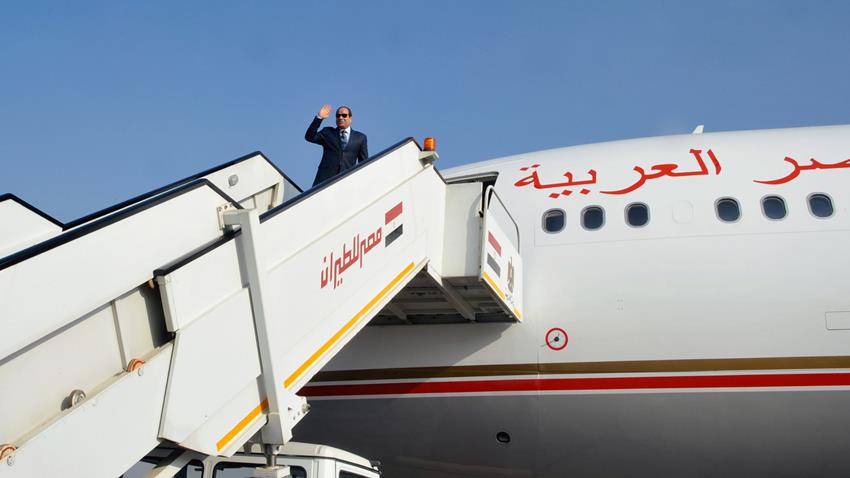Le Président Al-Sissi se dirige vers la capitale jordanienne, Amman