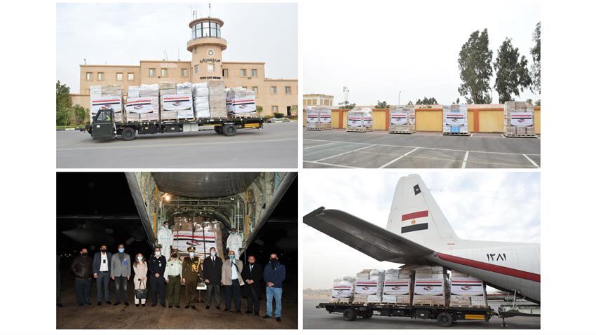 Egypt Airlifts Medical Aid to Jordan