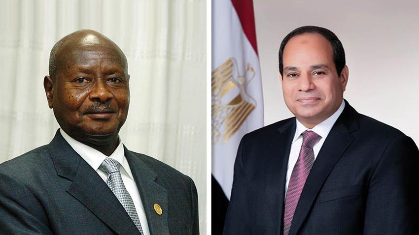 الرئيس عبد الفتاح السيسي يهنئ الرئيس الأوغندي بفوزه بولاية جديدة في الانتخابات الرئاسية