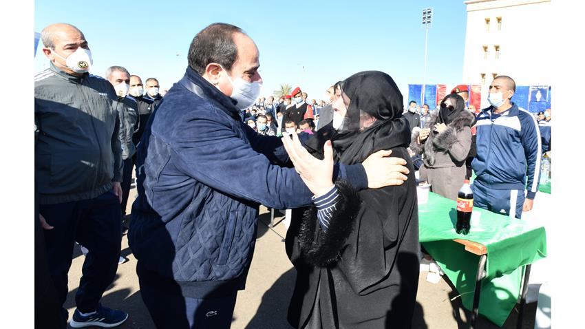 الرئيس عبد الفتاح السيسي يقوم بزيارة تفقدية لأكاديمية الشرطة 22/1/2021
