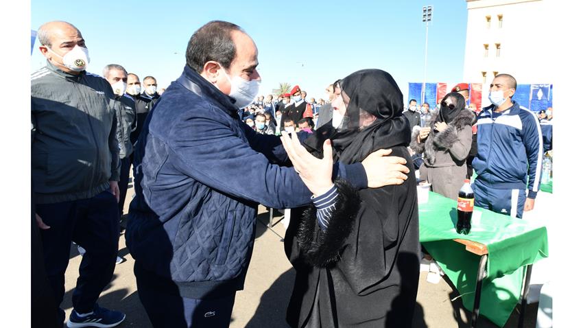 الرئيس عبد الفتاح السيسي يقوم بزيارة تفقدية لأكاديمية الشرطة 22/1/2021