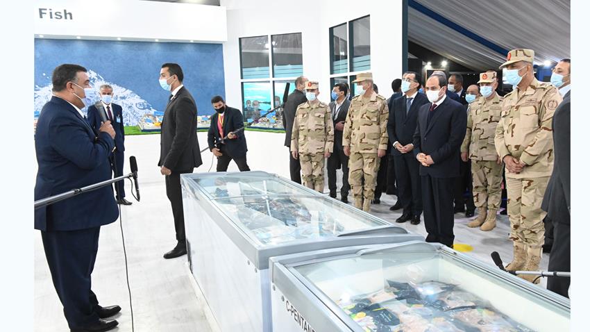 الرئيس عبد الفتاح السيسي يفتتح مشروع الفيروز للاستزراع السمكي بشرق التفريعة بمحافظة بورسعيد