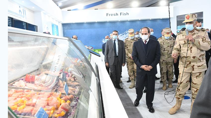 الرئيس عبد الفتاح السيسي يفتتح مشروع الفيروز للاستزراع السمكي بشرق التفريعة بمحافظة بورسعيد