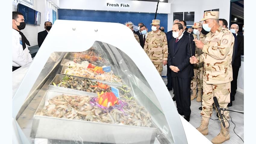 الرئيس عبد الفتاح السيسي يفتتح مشروع الفيروز للاستزراع السمكي بشرق التفريعة بمحافظة بورسعيد