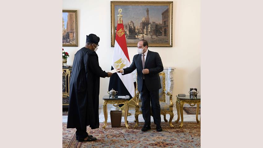الرئيس عبد الفتاح السيسي يستقبل المبعوث الخاص لرئيس جمهورية نيجيريا 27-01-2021