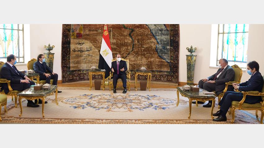 الرئيس عبد الفتاح السيسي يستقبل سعد الحريري المكلف برئاسة الحكومة اللبنانية 03-02-2021
