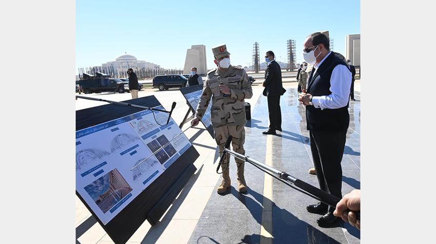President El-Sisi Inspects New Administrative Capital