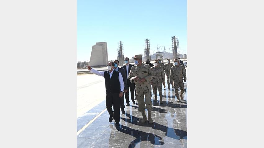 الرئيس عبد الفتاح السيسي يقوم بجولة تفقدية للعاصمة الإدارية الجديدة 8-2-2021