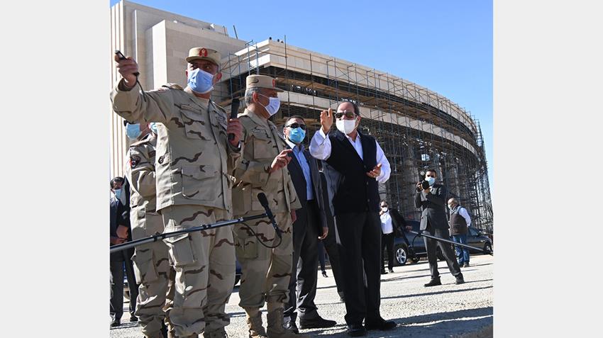 الرئيس عبد الفتاح السيسي يقوم بجولة تفقدية للعاصمة الإدارية الجديدة 8-2-2021