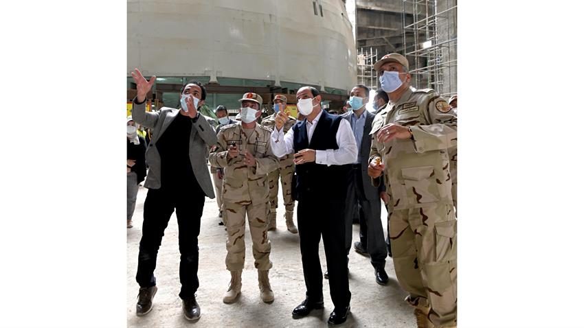 President El-Sisi Inspects New Administrative Capital