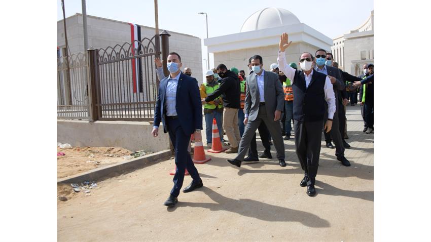 President El-Sisi Inspects New Administrative Capital