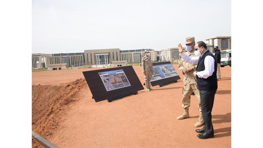 President El-Sisi Inspects New Administrative Capital
