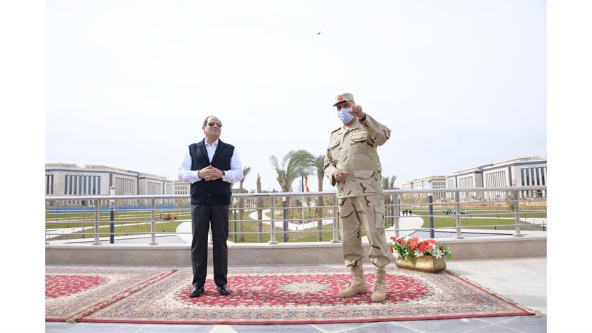 President El-Sisi Inspects New Administrative Capital