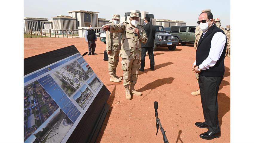 President El-Sisi Inspects New Administrative Capital