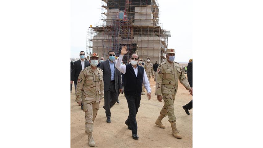 President El-Sisi Inspects New Administrative Capital