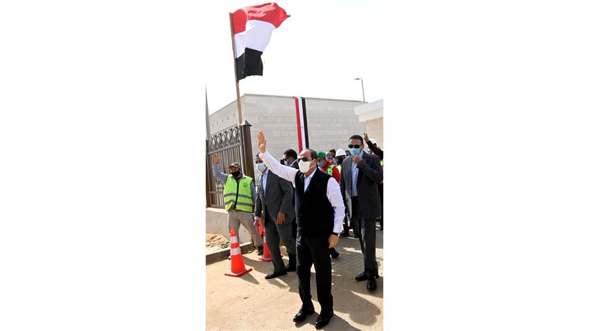 President El-Sisi Inspects New Administrative Capital