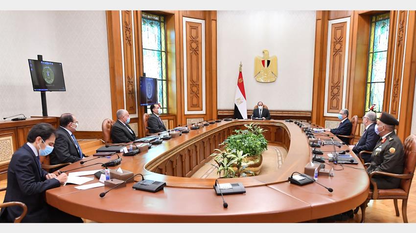الرئيس عبد الفتاح السيسي يتابع الموقف التنفيذي للمشروع القومي لتنمية وسط وشمال سيناء 15-2-2021