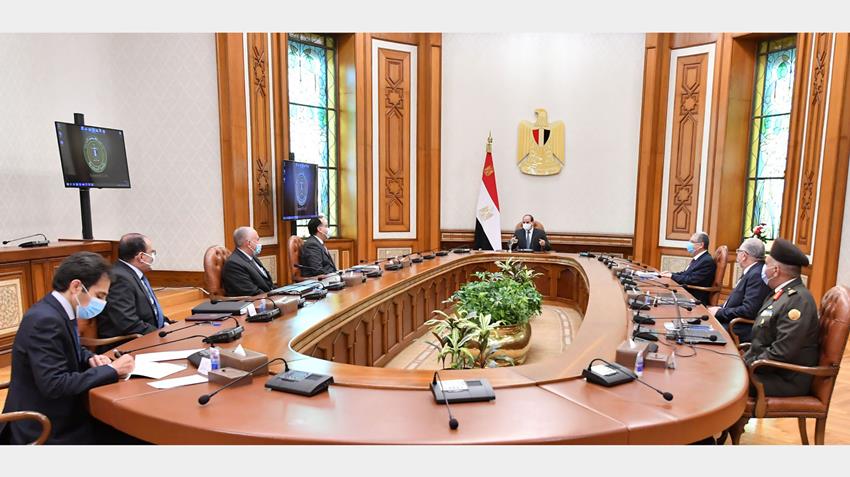 الرئيس عبد الفتاح السيسي يتابع الموقف التنفيذي للمشروع القومي لتنمية وسط وشمال سيناء 15-2-2021