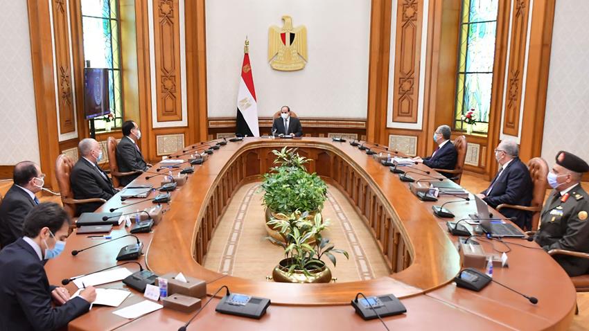 الرئيس عبد الفتاح السيسي يتابع الموقف التنفيذي للمشروع القومي لتنمية وسط وشمال سيناء 15-2-2021