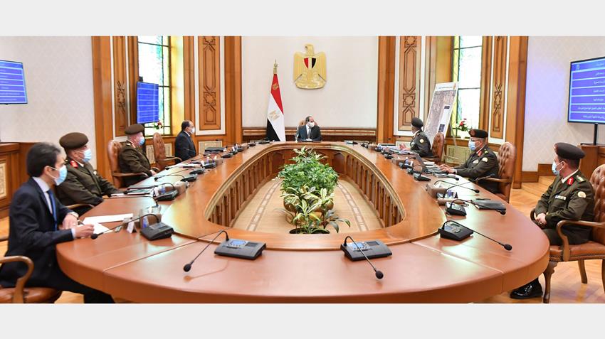 الرئيس عبد الفتاح السيسي يتابع الموقف الإنشائي والهندسي لعدد من مشروعات الهيئة الهندسية 15-2-2021