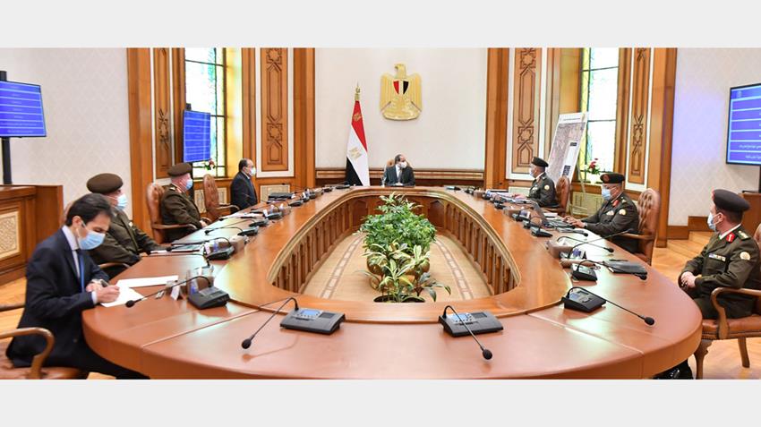 الرئيس عبد الفتاح السيسي يتابع الموقف الإنشائي والهندسي لعدد من مشروعات الهيئة الهندسية 15-2-2021