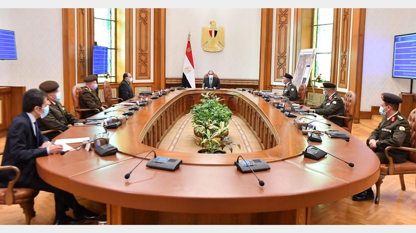 الرئيس عبد الفتاح السيسي يتابع الموقف الإنشائي والهندسي لعدد من مشروعات الهيئة الهندسية 15-2-2021