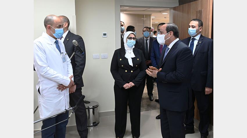 الرئيس عبد الفتاح السيسي يفتتح المجمع الطبي المتكامل بالإسماعيلية وعدد من المشروعات في قطاع الصحة 16/2/2021