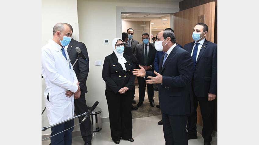 الرئيس عبد الفتاح السيسي يفتتح المجمع الطبي المتكامل بالإسماعيلية وعدد من المشروعات في قطاع الصحة 16/2/2021