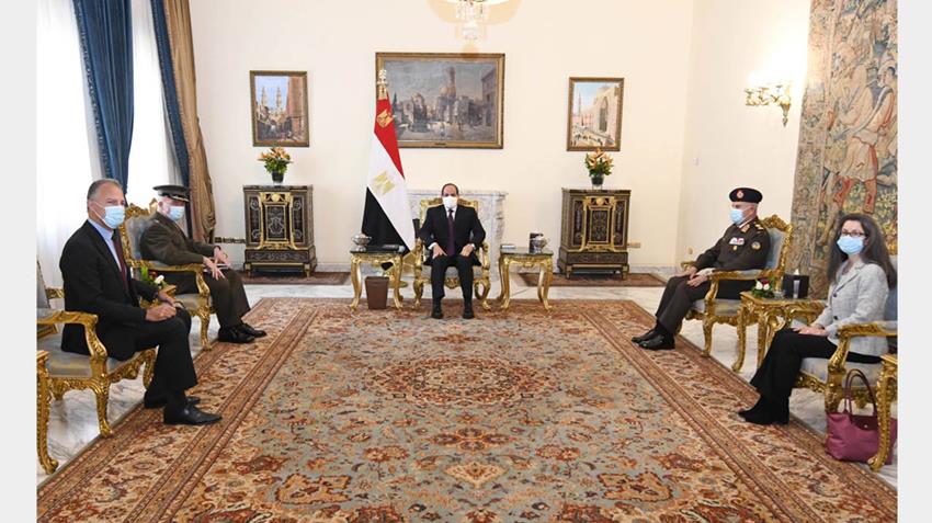President El-Sisi Receives Commander of U.S. Central Command