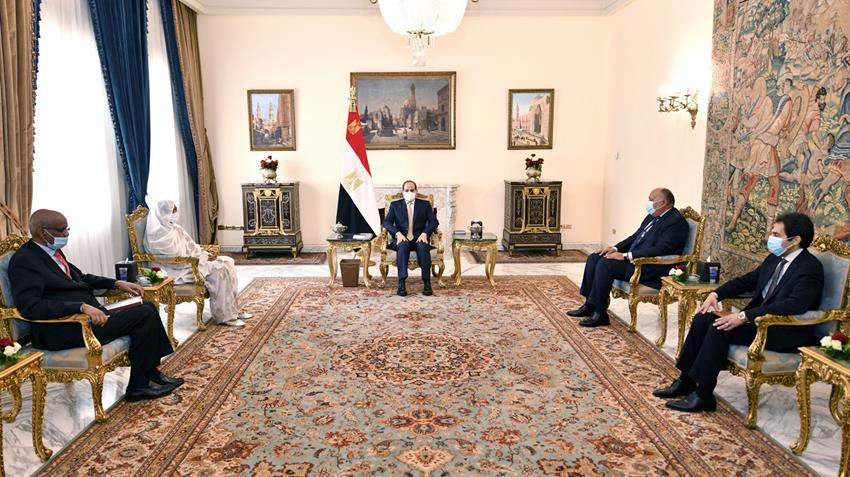 الرئيس عبد الفتاح السيسي يستقبل وزيرة خارجية جمهورية السودان