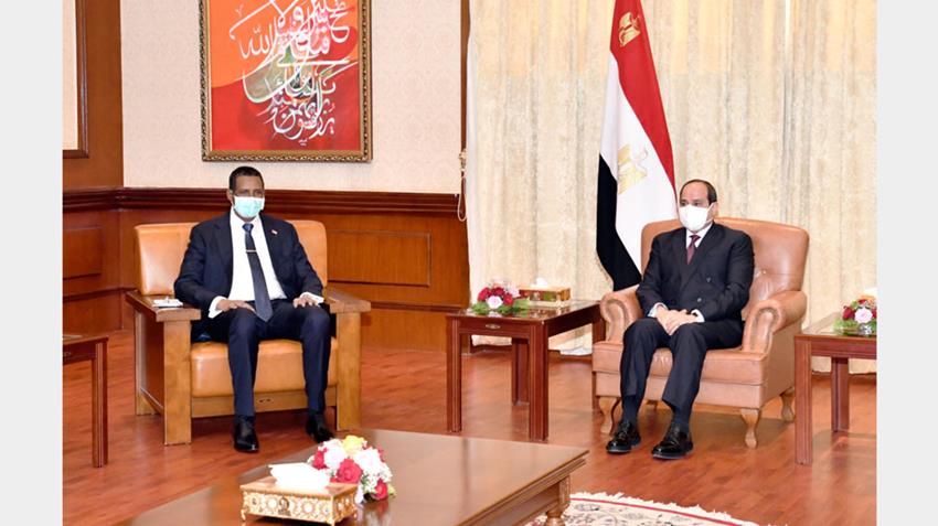 President El-Sisi Meets with Vice-President of the Transitional Sovereign Council