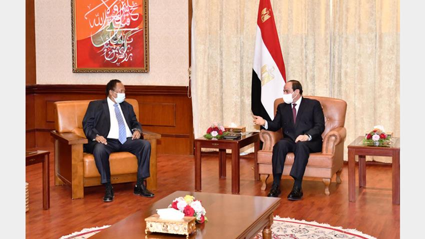 President El-Sisi Meets with Sudan’s Prime Minister