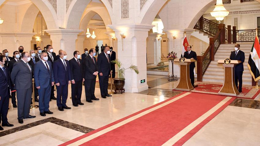 Discours du Président Al-Sissi à la conférence tenue avec le chef du conseil souverain soudanais