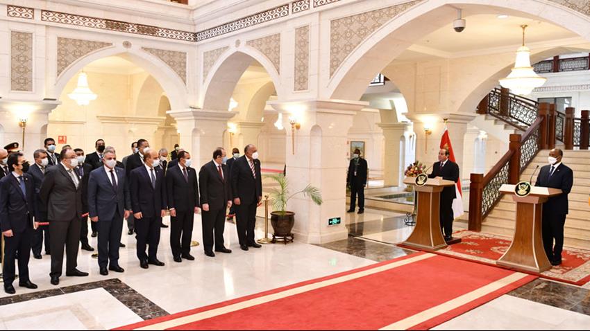 Discours du Président Al-Sissi à la conférence tenue avec le chef du conseil souverain soudanais