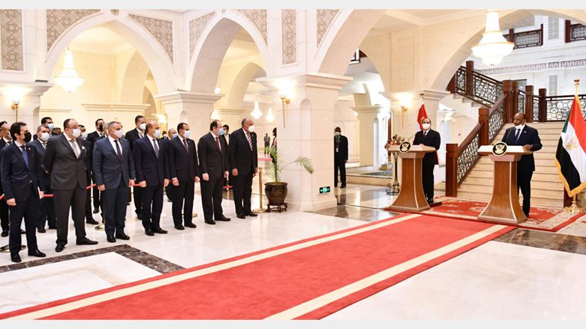 Discours du Président Al-Sissi à la conférence tenue avec le chef du conseil souverain soudanais