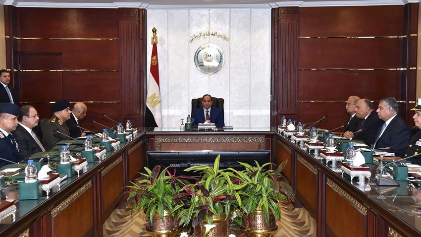 الرئيس عبد الفتاح السيسي يترأس اجتماع مجلس الدفاع الوطني