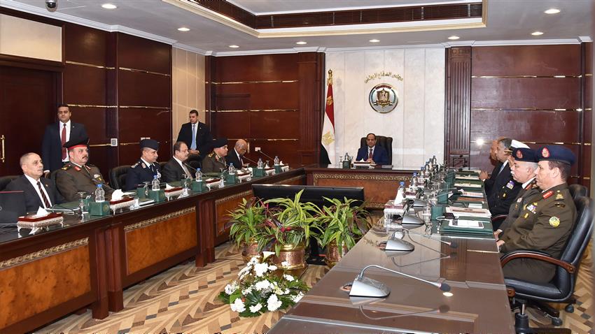 الرئيس عبد الفتاح السيسي يترأس اجتماع مجلس الدفاع الوطني