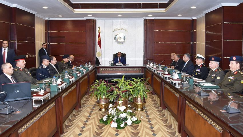 الرئيس عبد الفتاح السيسي يترأس اجتماع مجلس الدفاع الوطني