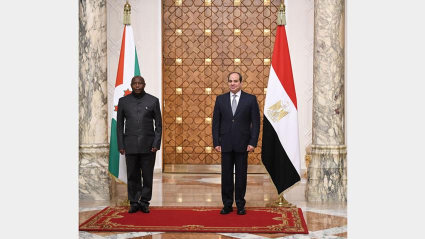الرئيس عبد الفتاح السيسي يستقبل رئيس جمهورية بوروندي